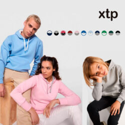 Sudaderas con capucha bicolor Roly Urban para ninos y adultos