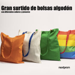 Bolsas algodón de colores