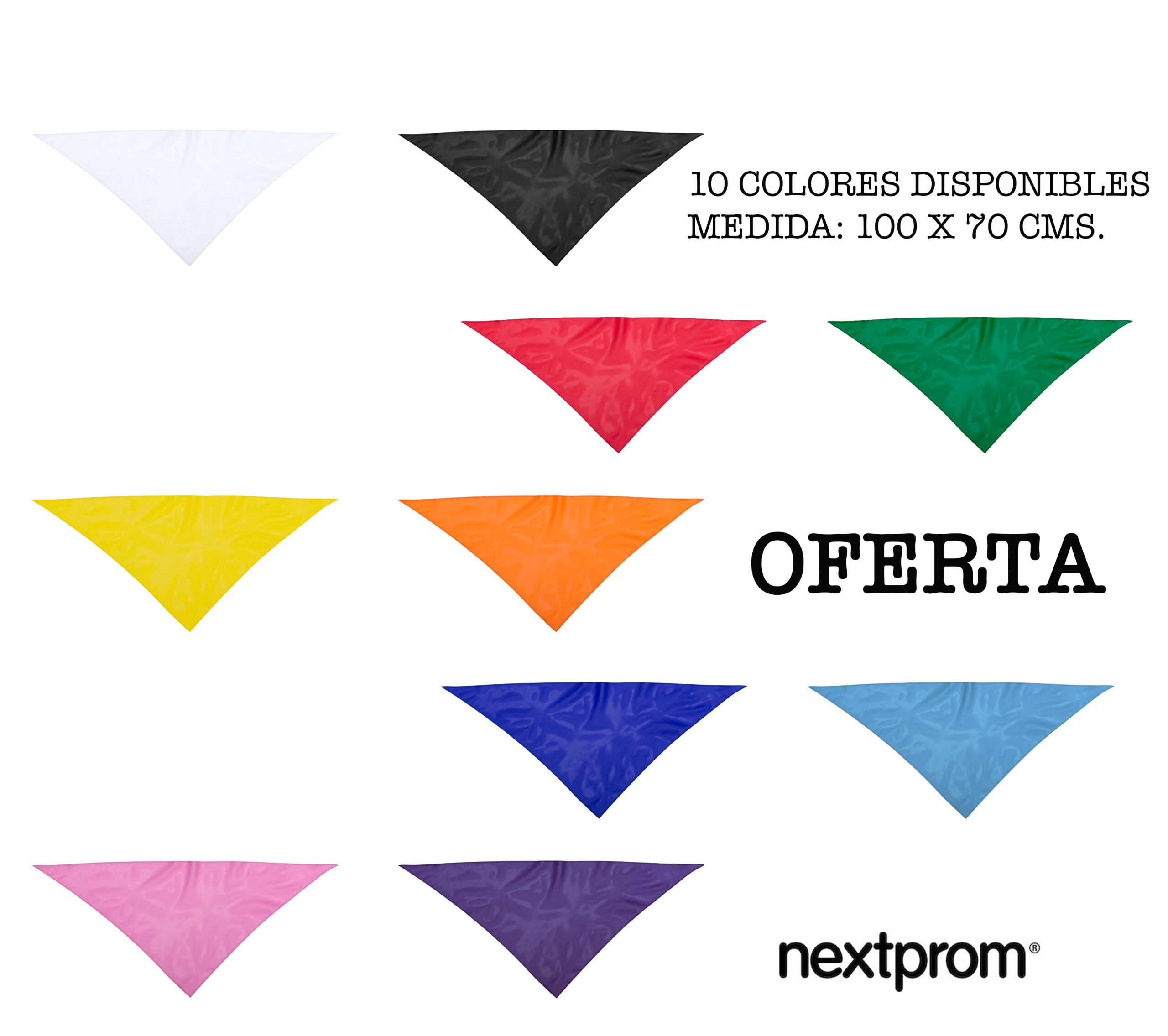 pañoletas-baratas-personalizadas-en-diferentes-colores