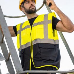 Chalecos reflectantes con bolsillos - 28 tonos!