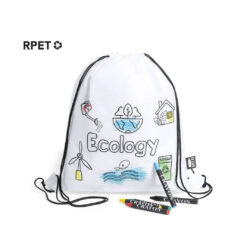 Mochila infantil para pintar dibujos ecológicos