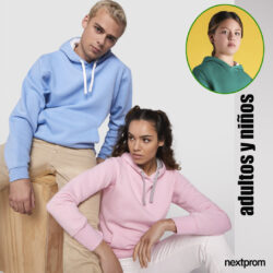 Sudadera bicolor niños y adultos