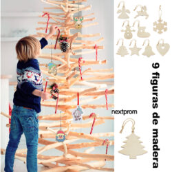 Figuras de navidad para colgar - Pack 9 unidades