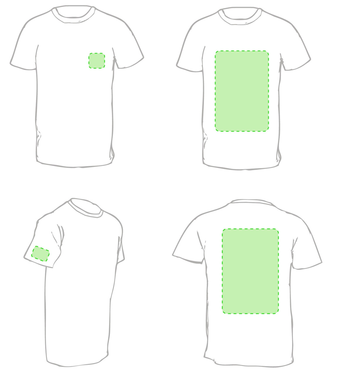 personalizar-camisetas-blancas-de-manga-corta