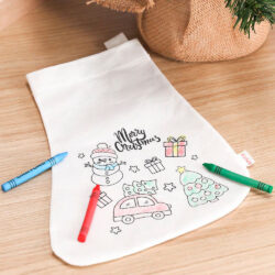 Calcetín Navidad para colorear