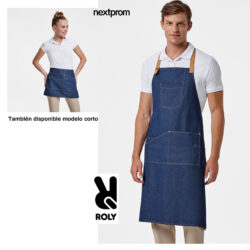 Delantales largos de tela tejana