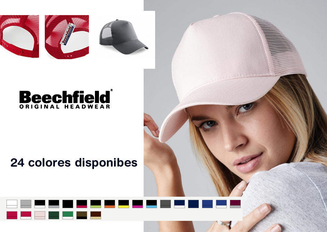 Gorras de buena calidad con malla