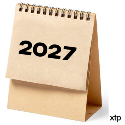 Calendarios sobremesa papel kraft año 2027