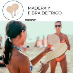 Palas de playa de madera