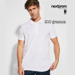 Polos blancos de algodón grueso