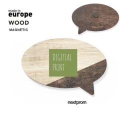 Imanes de madera personalizados