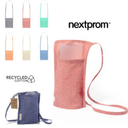 Bolsas de tela cuelga vasos