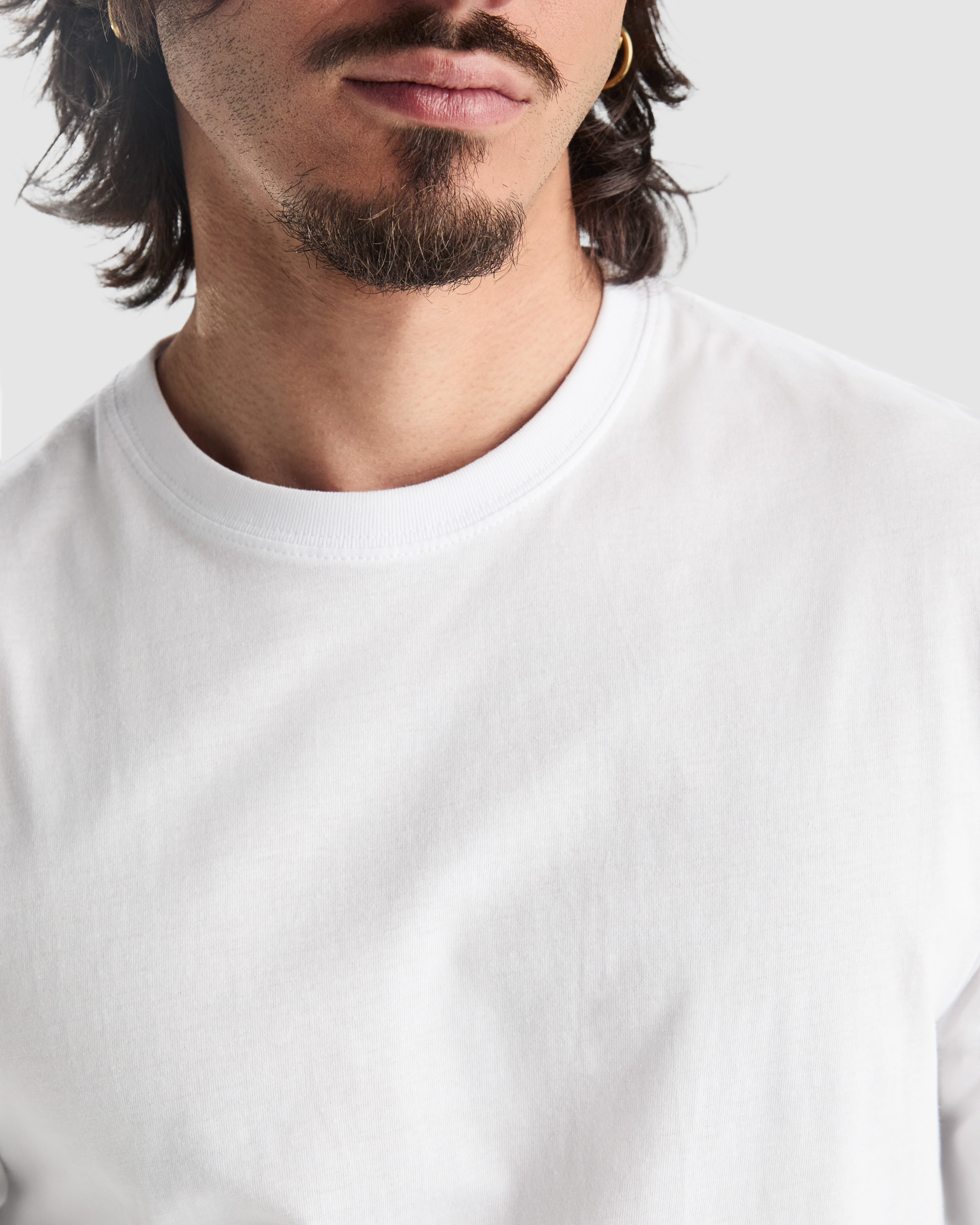 Camisetas blancas baratas manga larga - Imagen 4