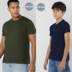 camisetas-basicas-baratas-de-algodon-para-ninos-y-adultos