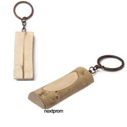Llavero tronco de madera