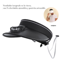 Visera con ventilador