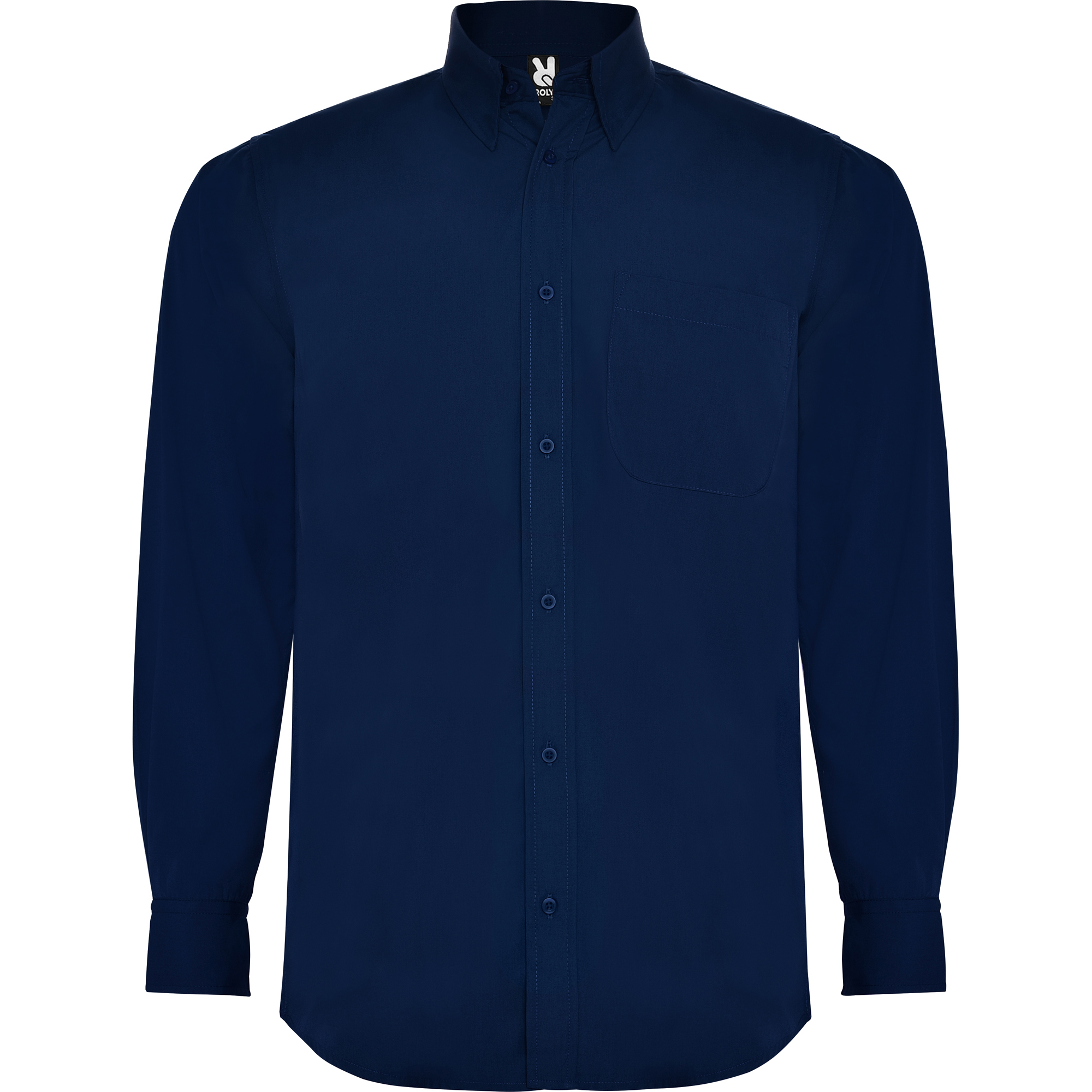 Camisas azul marino manga larga - Imagen 2