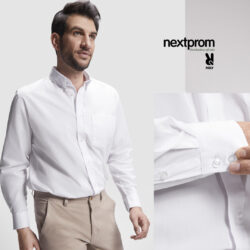 Camisas blancas hombre manga larga