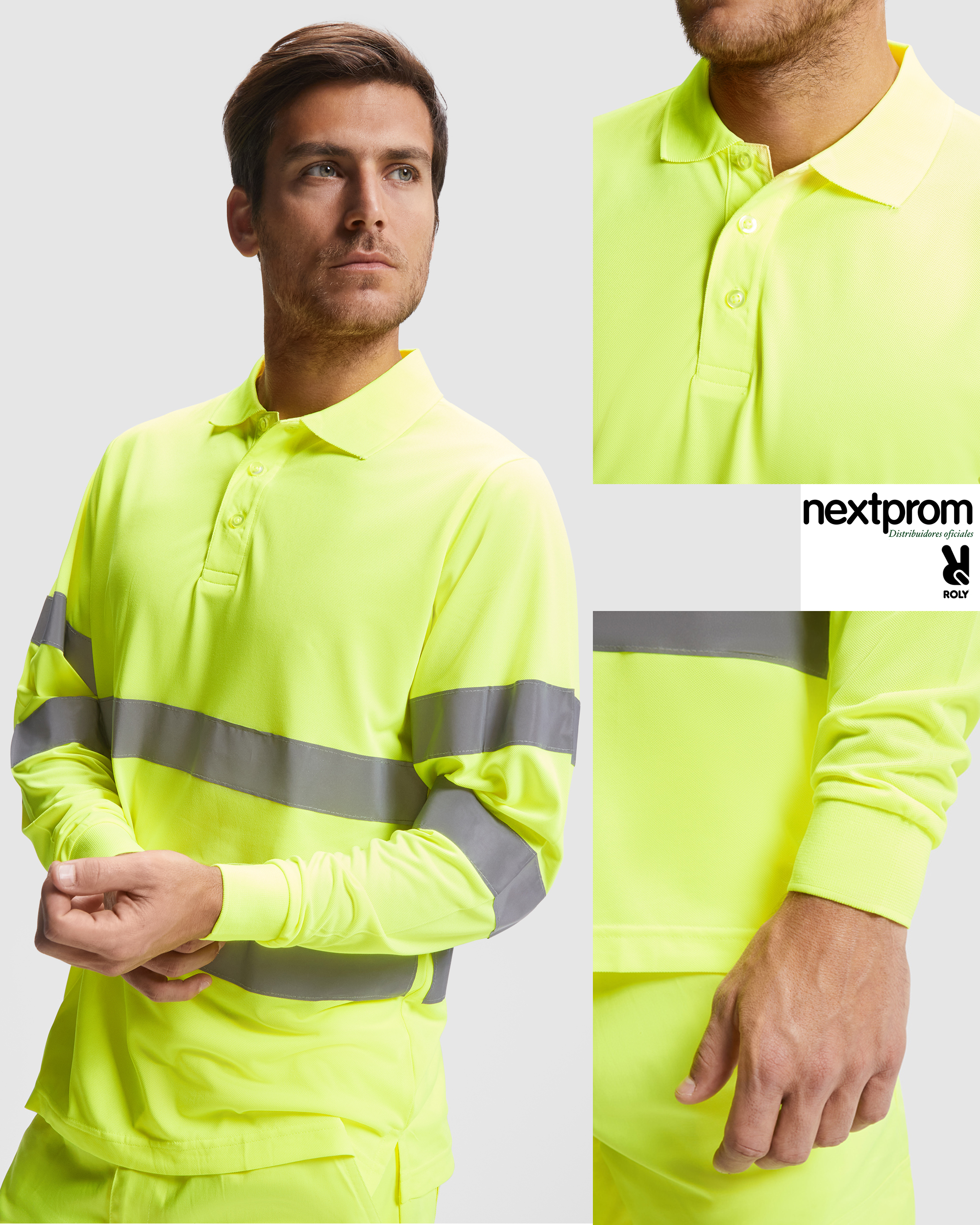 polos-de-trabajo-alta-visbilidad-amarillos-manga-larga
