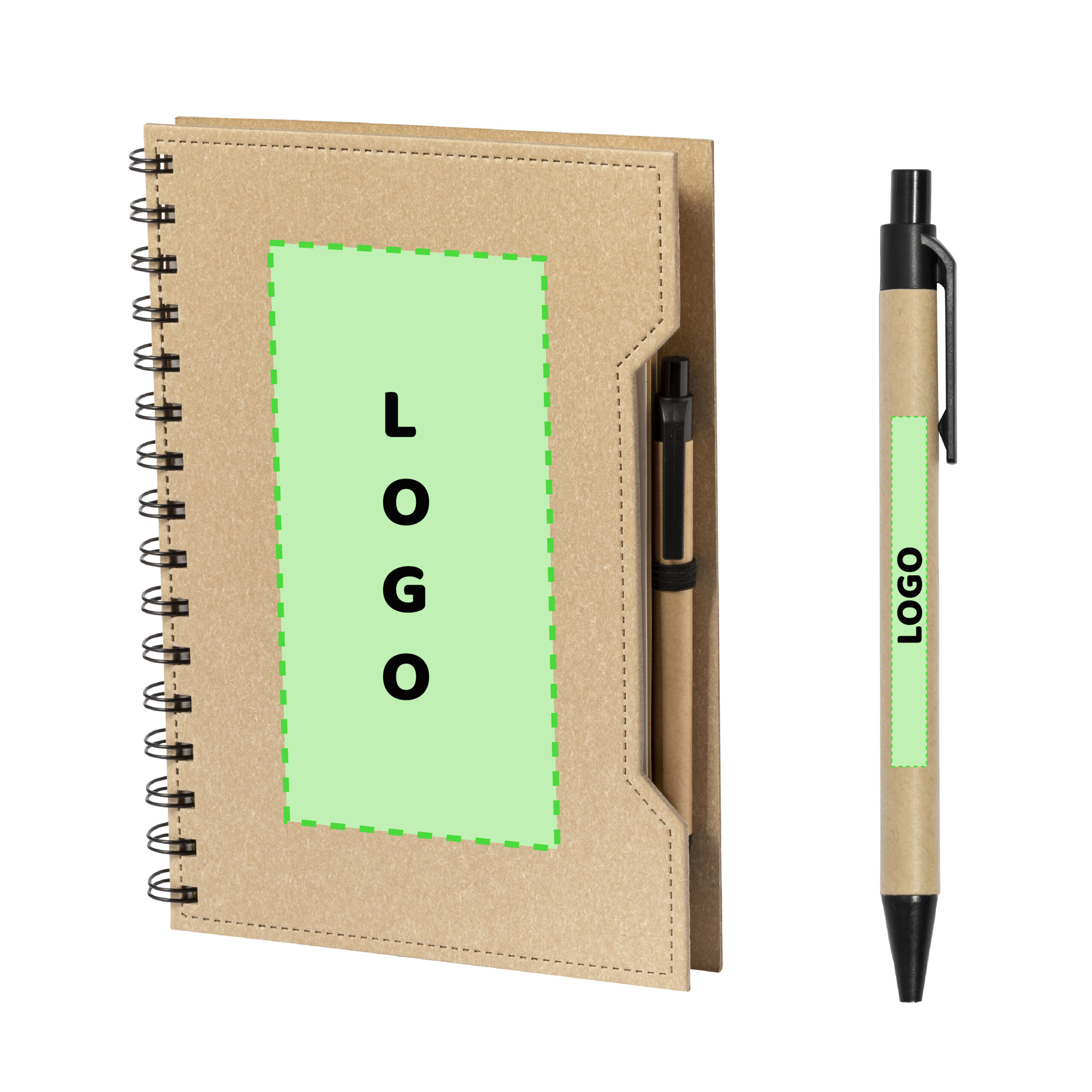 libregas-con-boligrafo-kraft-personalizables
